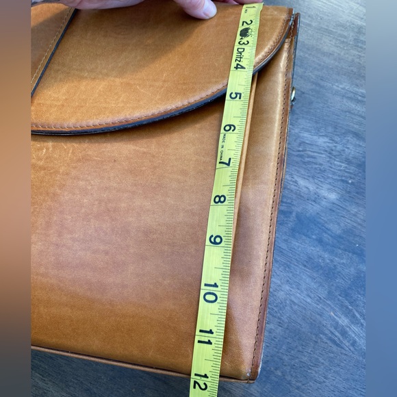 Vintage Schlesinger brown leather briefcase, satchel,messenger, laptop Bag. - Picture 13 of 15